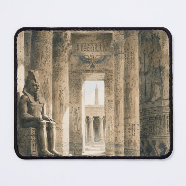 Item preview, Ancient Egyptian Temple Watercolor Art designed and sold by 1/2 Stickers.