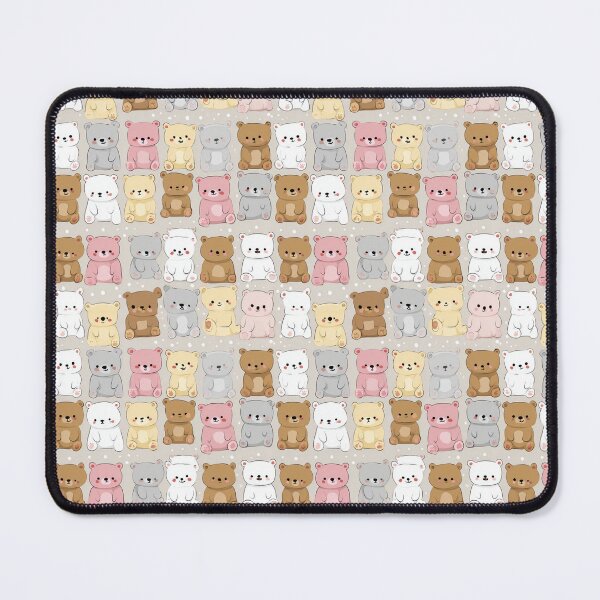 Item preview, Cute Kawaii Pastel Teddy Bear Cub Pattern Design designed and sold by NicolasGlowArt.