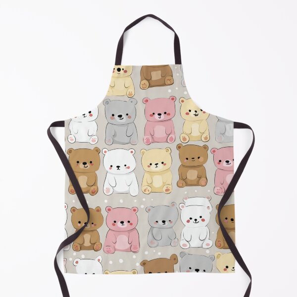 Item preview, Cute Kawaii Pastel Teddy Bear Cub Pattern Design designed and sold by NicolasGlowArt.