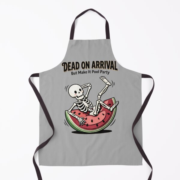 Item preview, Dead On Arrival But Make It Pool Party Skeleton Watermelon — Funny Summer Graphic  designed and sold by SkTee2k.