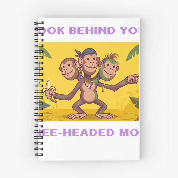 Item preview, Three-Headed Monkey Retro Gaming designed and sold by Shirt-Otakus.