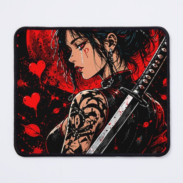 Item preview, Revenge Love – Dark Anime Samurai Girl | Yandere Gothic Aesthetic Streetwear designed and sold by saamessart.
