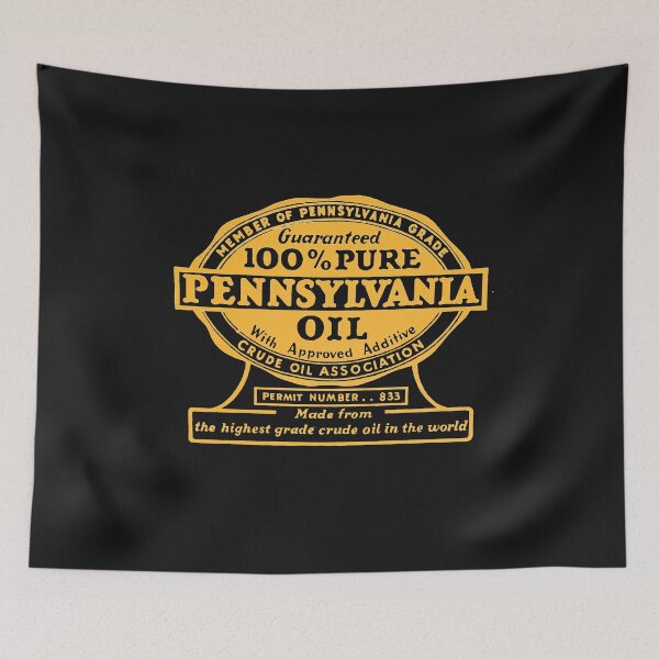 Item preview, Vintage Pennsylvania Oil - Crude Oil Association Orange designed and sold by QuayTradingCo.