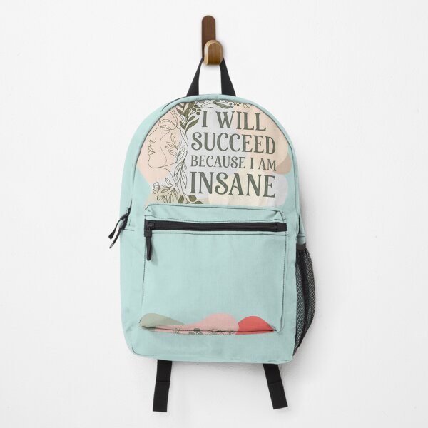 Item preview, I Will Succeed Because I Am Insane Line Art Pastel designed and sold by KateLeap.