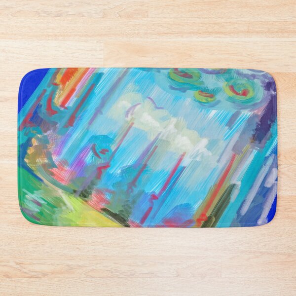 Item preview, Celestial Dynamism - Abstract Painting in Vibrant Colors - Canvas Print designed and sold by Keltoi-art.
