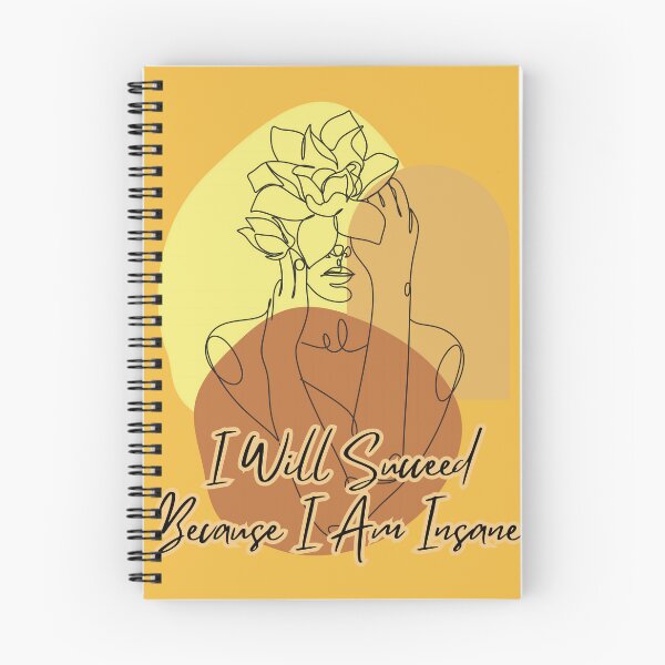 Item preview, I Will Succeed Because I Am Insane Boho Line Art designed and sold by KateLeap.