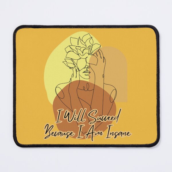 Item preview, I Will Succeed Because I Am Insane Boho Line Art designed and sold by KateLeap.