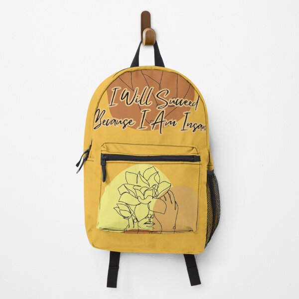 Item preview, I Will Succeed Because I Am Insane Boho Line Art designed and sold by KateLeap.
