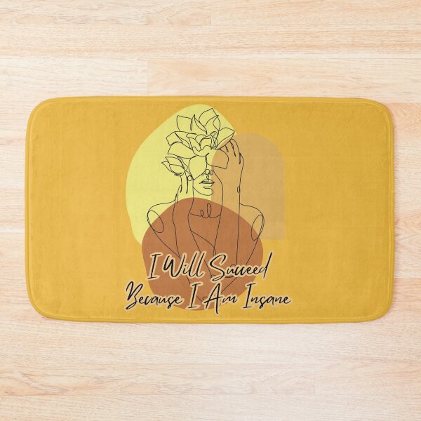 Item preview, I Will Succeed Because I Am Insane Boho Line Art designed and sold by KateLeap.