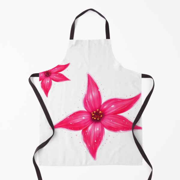 Item preview, Pink glossy floral star blossom designed and sold by AuraMusa.