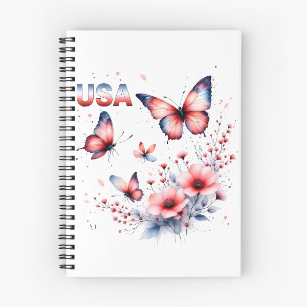 Item preview,  USA Butterflies and Floral designed and sold by Sharon Schwalbe.