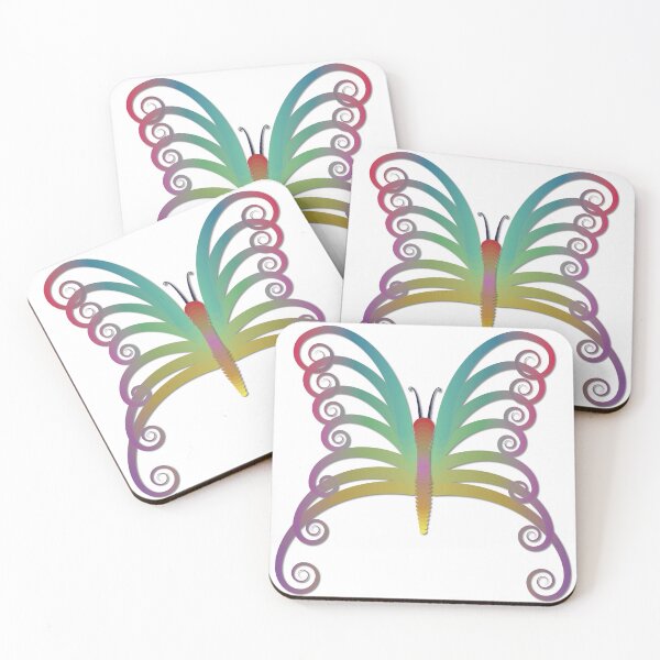 Item preview, Rainbow Butterfly - Gradient Vector PNG Sticker - Nature Case designed and sold by Keltoi-art.