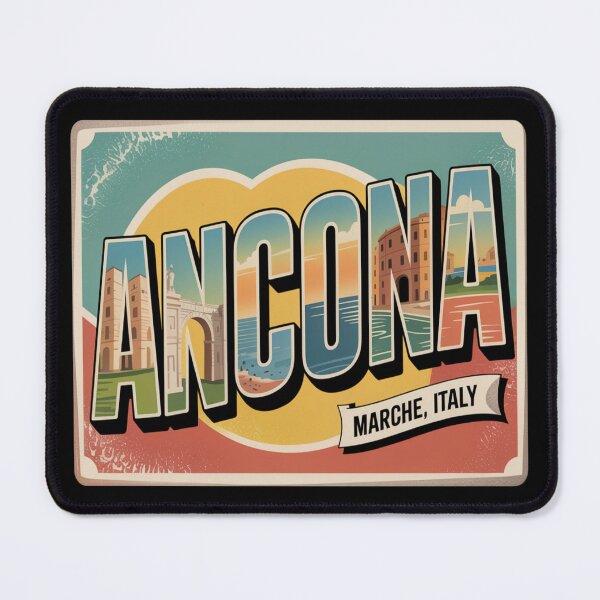 Item preview, Ancona Vintage Postcard Sticker – Marche Italy Retro Travel Art designed and sold by stickercuffs.