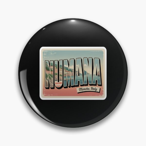 Item preview, Numana Vintage Postcard Sticker – Marche Italy Retro Coastal Art designed and sold by stickercuffs.