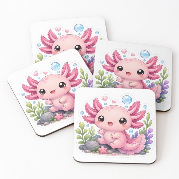 Item preview, Cute Pink Axolotl Sticker designed and sold by PixelMood Stickers.