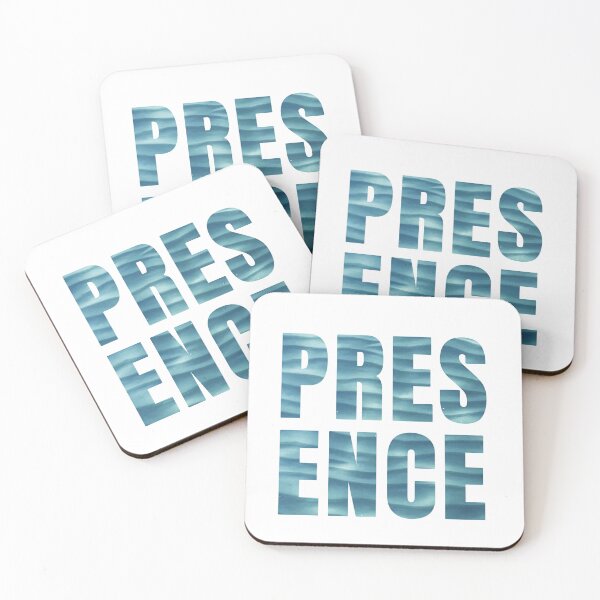 Item preview, Presence Calm Sea Water Typography designed and sold by LekkieStudioArt.