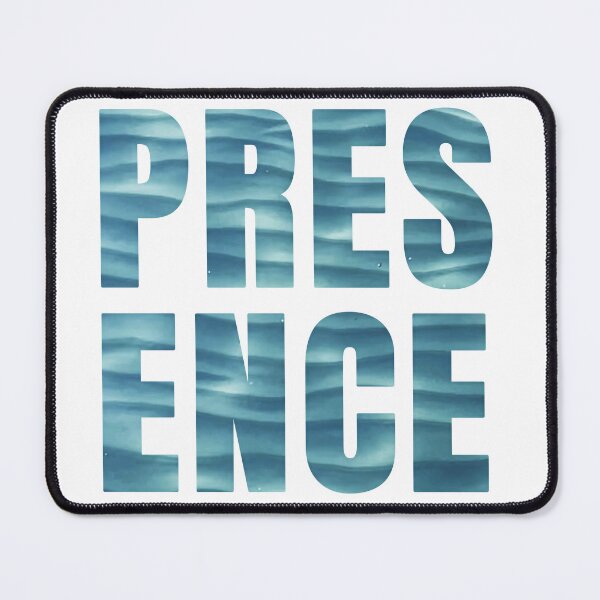 Item preview, Presence Calm Sea Water Typography designed and sold by LekkieStudioArt.
