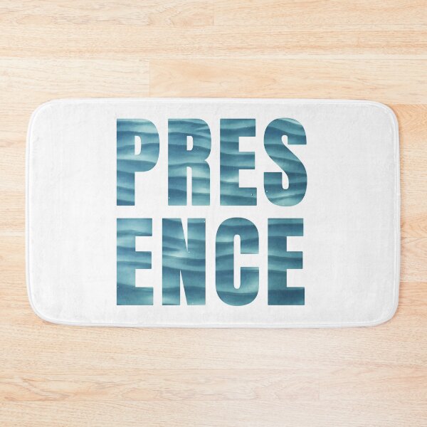 Item preview, Presence Calm Sea Water Typography designed and sold by LekkieStudioArt.