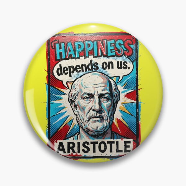 Item preview, **“Happiness Depends on Us — Pop Art Stamp Edition”** designed and sold by CallisC-Arts.