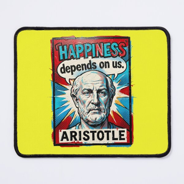 Item preview, **“Happiness Depends on Us — Pop Art Stamp Edition”** designed and sold by CallisC-Arts.