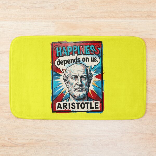 Item preview, **“Happiness Depends on Us — Pop Art Stamp Edition”** designed and sold by CallisC-Arts.