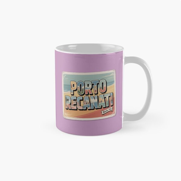 Item preview, Porto Recanati Vintage Postcard Sticker – Marche Italy Retro Coastal Art designed and sold by stickercuffs.