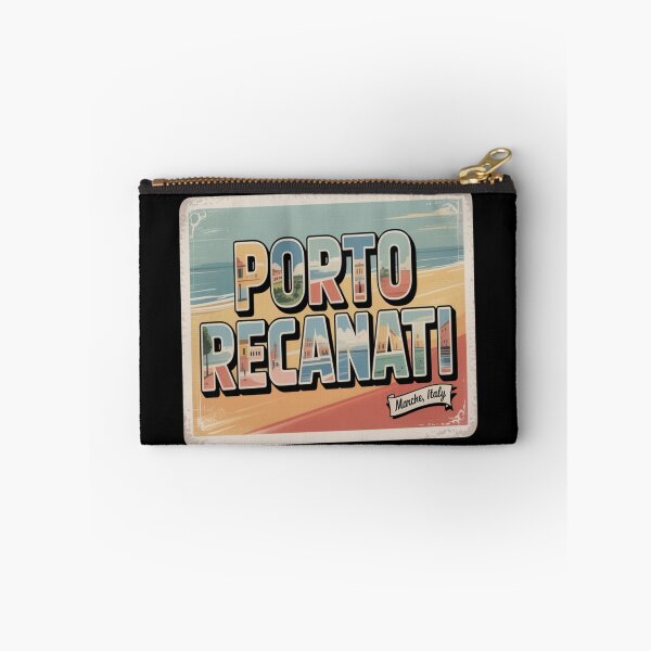 Item preview, Porto Recanati Vintage Postcard Sticker – Marche Italy Retro Coastal Art designed and sold by stickercuffs.