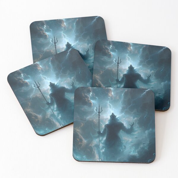 Item preview, Poseidon God of the Sea Storm Lightning TridentCopy of Template designed and sold by PixelFable Studio.