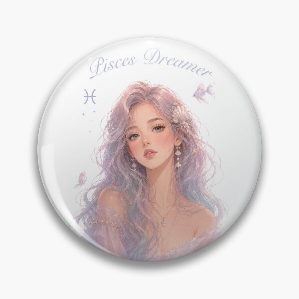 Item preview, Pisces Dreamer Zodiac Astrological Aesthetic Girl Magic  designed and sold by Marcelina28.