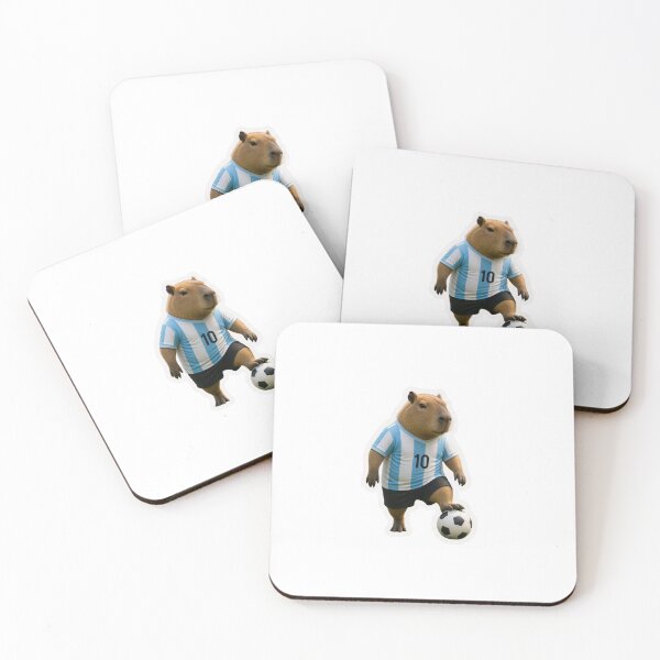 Item preview, cute capybara argentina soccer player designed and sold by KAWAII STUDIO NB.