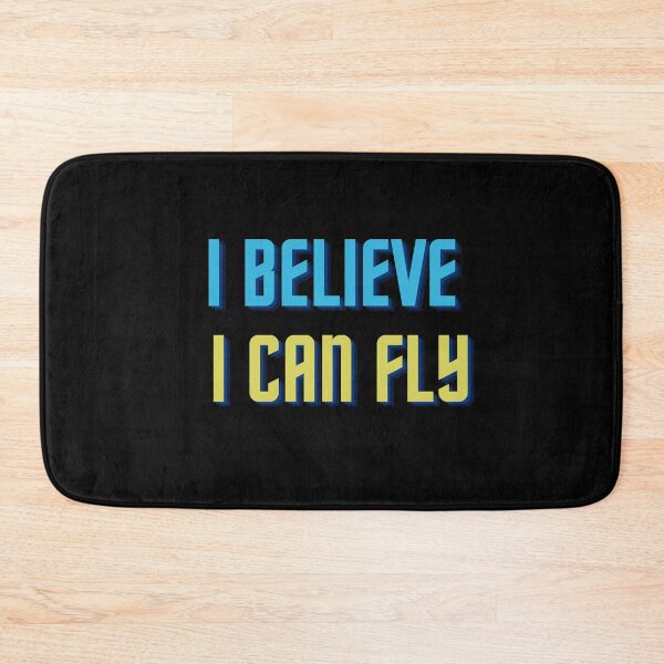 Item preview, I Believe I Can Fly Retro 90s Aesthetic Distressed Typography designed and sold by UTkiKK.