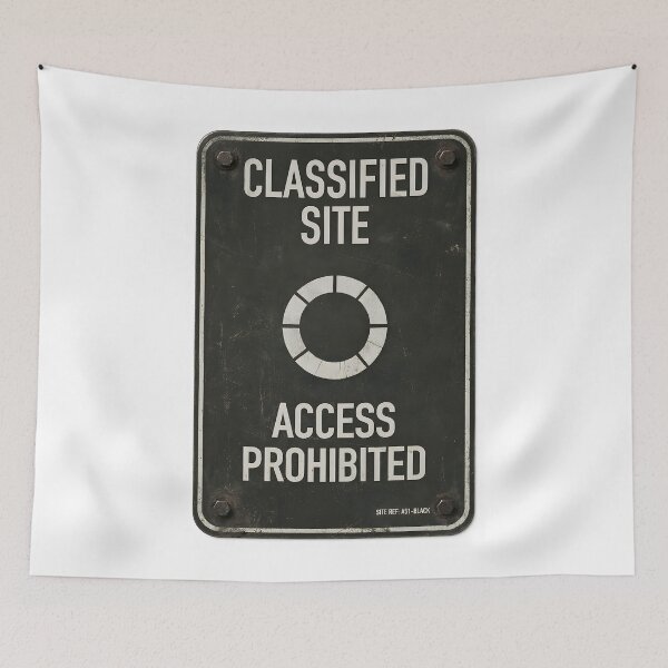 Item preview, Classified Site - Access Prohibited | Military Sign designed and sold by Artist18XF.