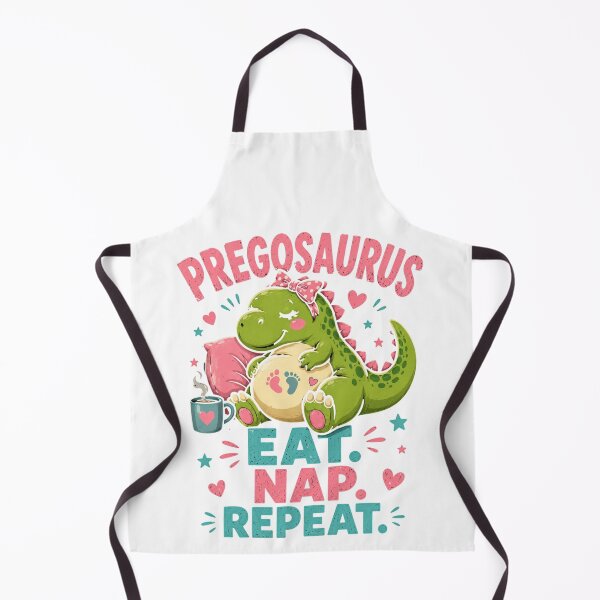 Item preview, Pregosaurus Eat Nap Repeat Funny Pregnancy Dinosaur designed and sold by Bo0gyArt.