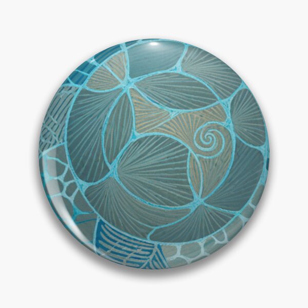 Item preview, Blue Organic Spiral Abstract designed and sold by Lakuekarts.