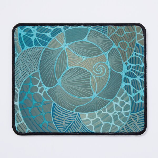 Item preview, Blue Organic Spiral Abstract designed and sold by Lakuekarts.