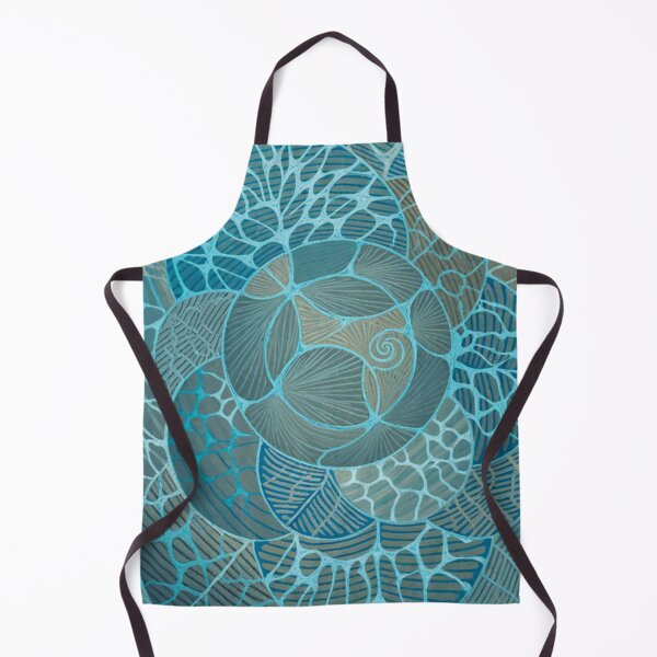 Item preview, Blue Organic Spiral Abstract designed and sold by Lakuekarts.