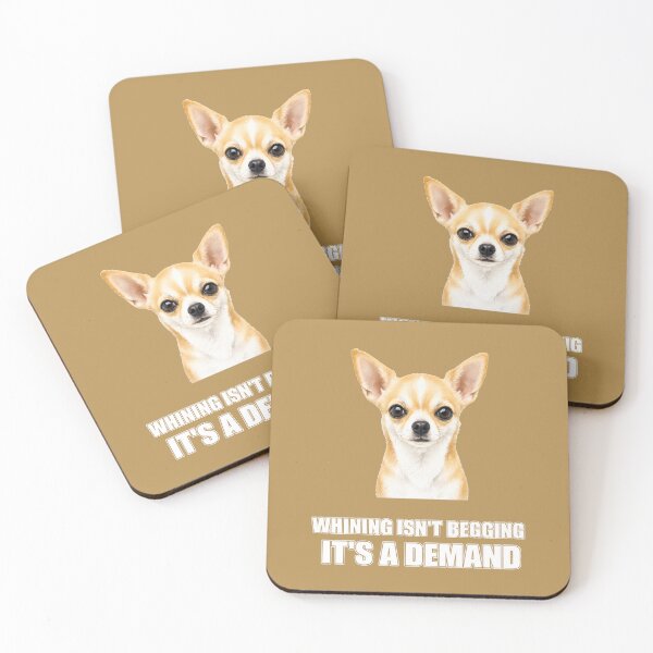 Item preview, Whining Isn't Begging It's a Demand (white ink version) – Funny Chihuahua Shirt designed and sold by 2BrokeYoopers.