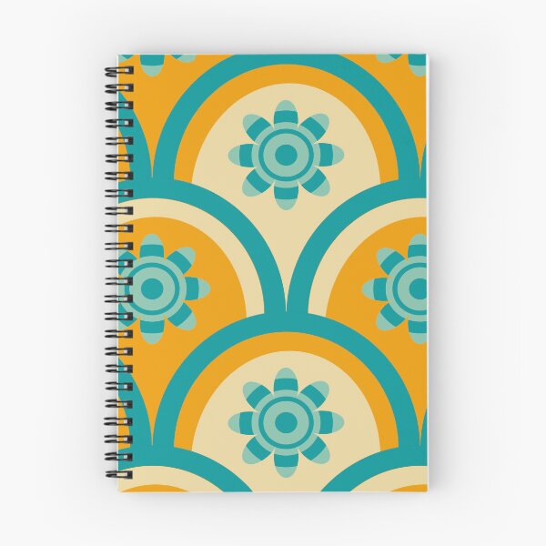 Item preview, Seventies arcade pattern in blue and yellow  designed and sold by StefanStudioArt.