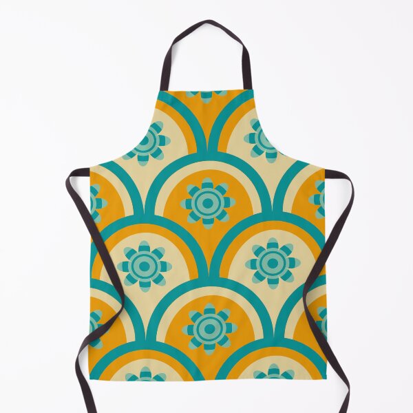 Item preview, Seventies arcade pattern in blue and yellow designed and sold by StefanStudioArt.