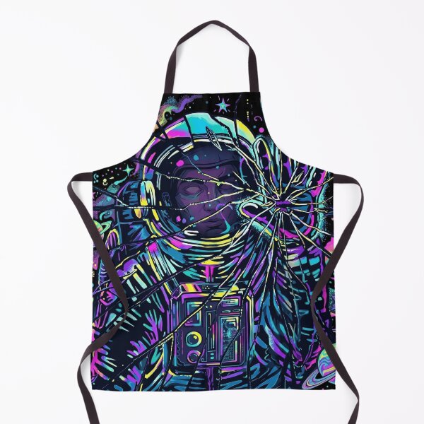 Item preview, Shattered Reality: Trippy Neon Astronaut Cosmic Art designed and sold by rediscoveredapp.