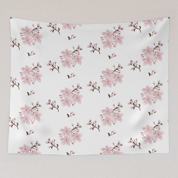 Item preview, Delicate Sakura Blossoms – Minimalist Floral Illustration designed and sold by illeN-Art-World.