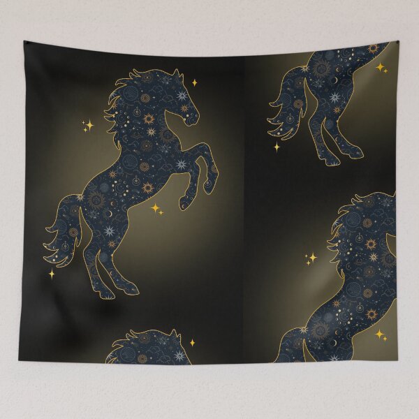 Item preview, Mystic Galaxy Horse Art designed and sold by QuirkyCloud Designs.