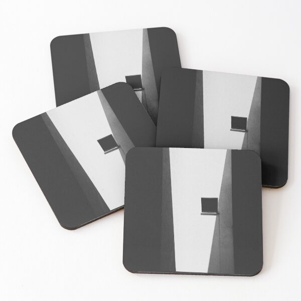 Item preview, Black and White Architecture Wall Window Shadow Photography designed and sold by Ayiti-Mar.