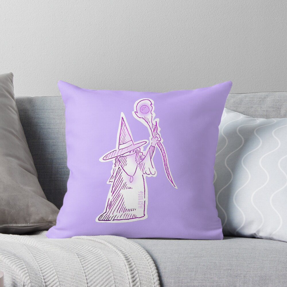Item preview, Throw Pillow designed and sold by Cosmofuzzl3d.
