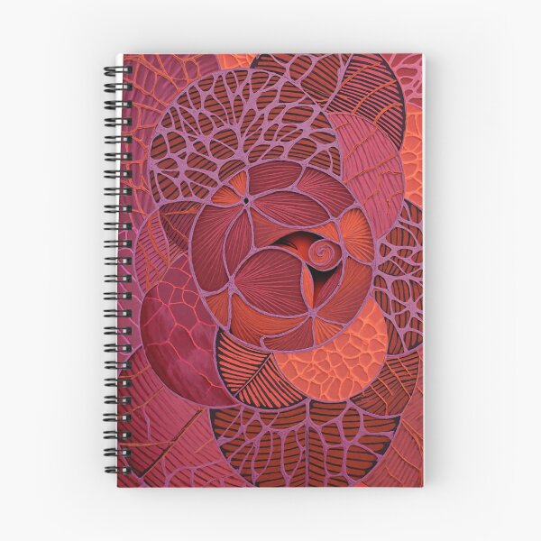 Item preview, Organic Spiral Abstract in Red and Pink designed and sold by Lakuekarts.