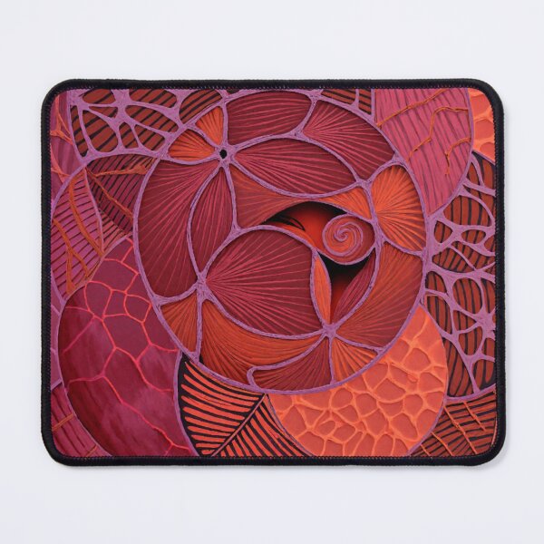 Item preview, Organic Spiral Abstract in Red and Pink designed and sold by Lakuekarts.