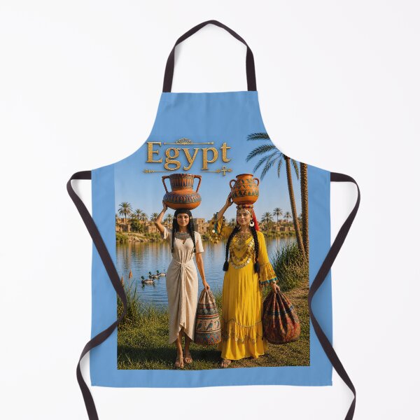 Item preview, Egyptian Nile Women – Ancient & Modern Egypt Art Print | Pharaoh Inspired Rural Heritage Aesthetic designed and sold by TuyaArts.