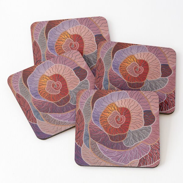 Artikelvorschau, Rose Organic Spiral Abstract entworfen und verkauft von Lakuekarts.