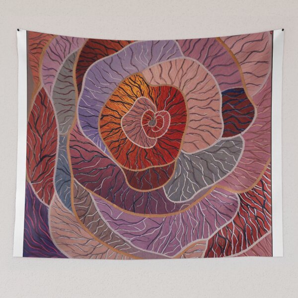 Artikelvorschau, Rose Organic Spiral Abstract entworfen und verkauft von Lakuekarts.