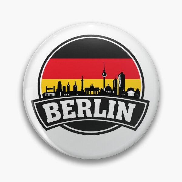 Item preview, Berlin Skyline Emblem – German Flag Inspired Design designed and sold by stickyverselab.